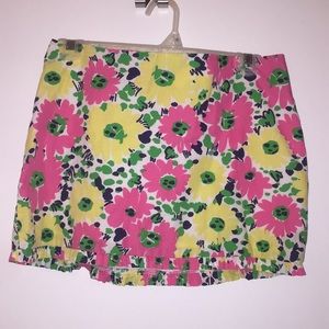 Lilly Pulitzer Floral/Lady Bug Skirt